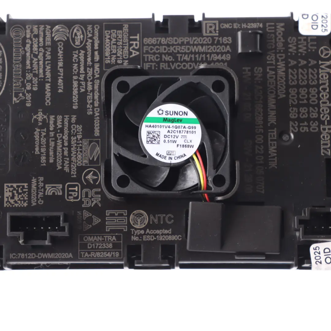 W254 Wireless Telephone Charging Control Module to Mercedes W206 W223 with Part number A2239002830 Mercedes W206 W223 W254 Wireless Telephone Charging Control Module - SKU A2239002830 - Part number A2239002830