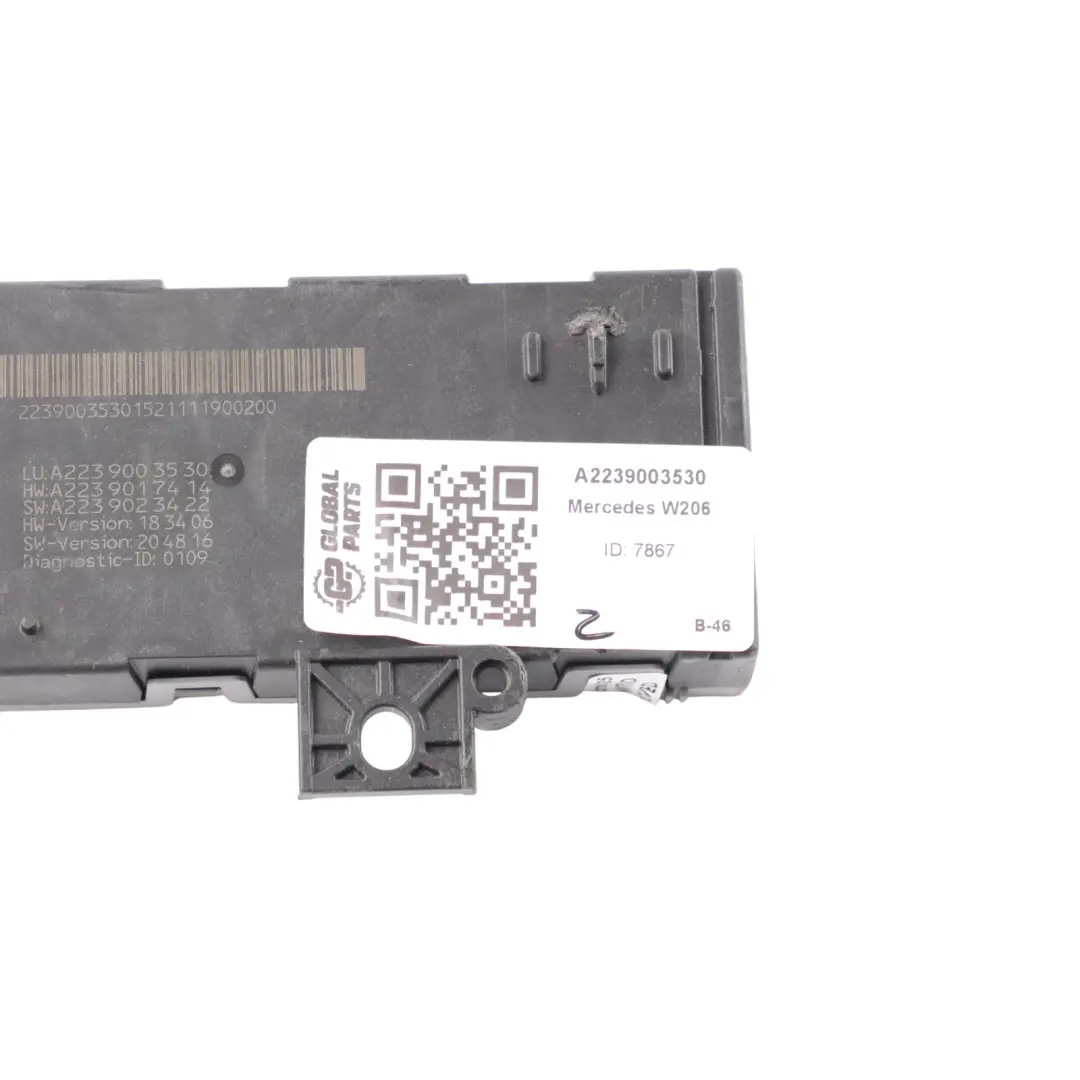 Mercedes W206 W223 Remote Trunk Closing Control Unit Module - SKU A2239003530-1 - Part number A2239003530