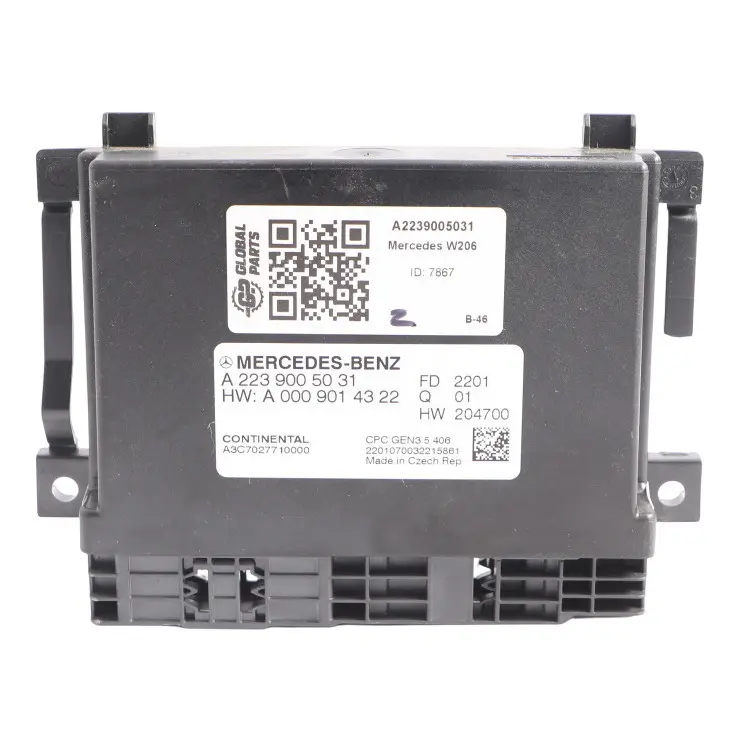 Gearbox Transmission Control Module ECU A0009014322 to Mercedes W206 with Part number A2239005031 Mercedes W206 Gearbox Transmission Control Module ECU A0009014322 - SKU A2239005031 - Part number A2239005031