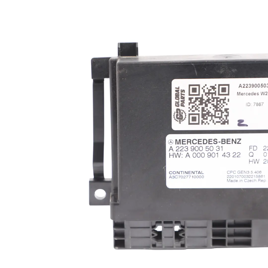 Gearbox Transmission Control Module ECU A0009014322 to Mercedes W206 with Part number A2239005031 Mercedes W206 Gearbox Transmission Control Module ECU A0009014322 - SKU A2239005031 - Part number A2239005031