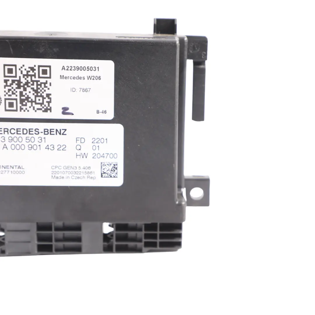 Mercedes W206 Gearbox Transmission Control Module ECU A0009014322 - SKU A2239005031 - Part number A2239005031