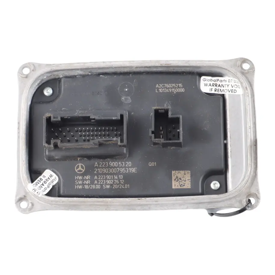 Front Lamp Headlight Ballast Module Control Unit ECU to Mercedes W206 with Part number A2239005320 Mercedes W206 Front Lamp Headlight Ballast Module Control Unit ECU - SKU A2239005320 - Part number A2239005320