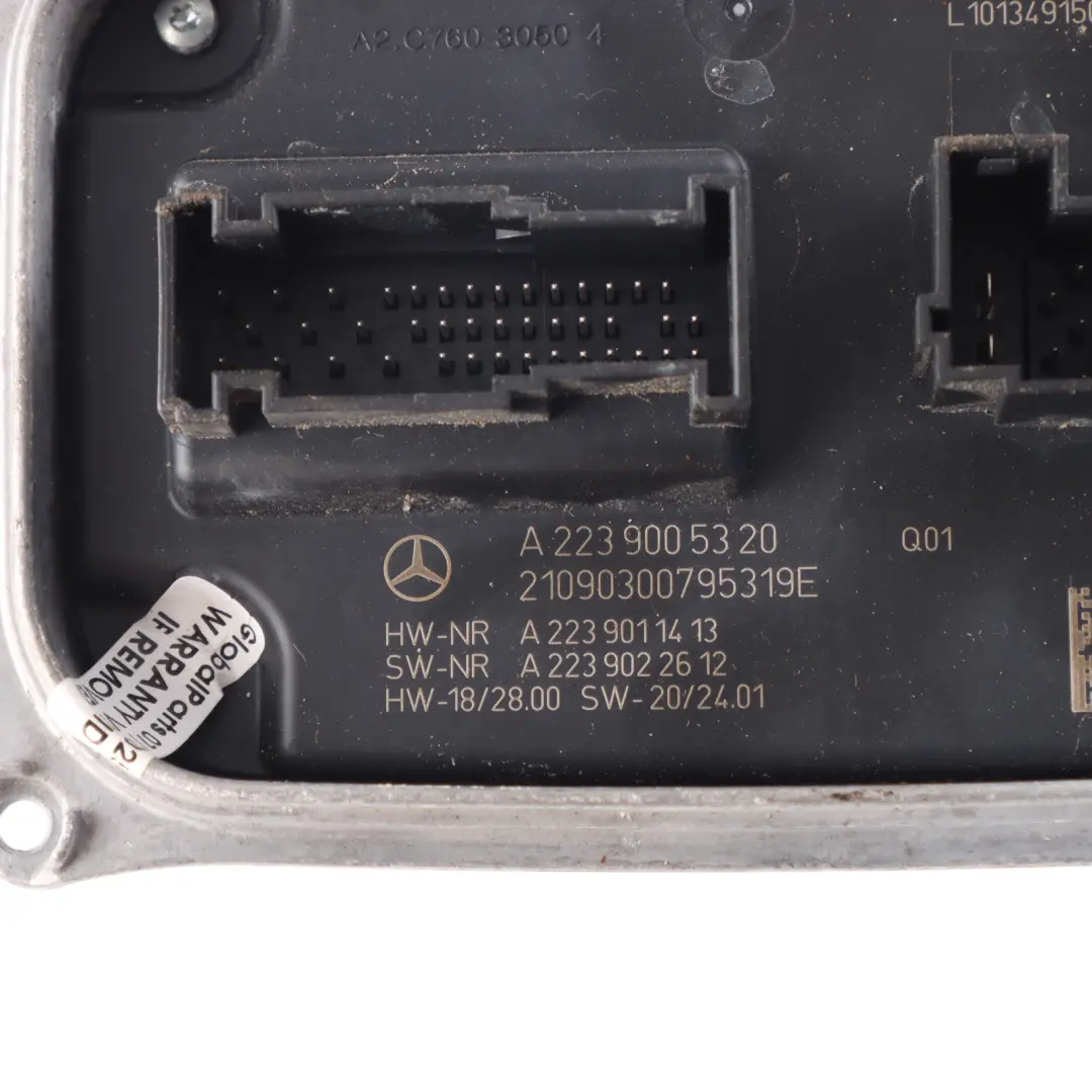Front Lamp Headlight Ballast Module Control Unit ECU to Mercedes W206 with Part number A2239005320 Mercedes W206 Front Lamp Headlight Ballast Module Control Unit ECU - SKU A2239005320 - Part number A2239005320