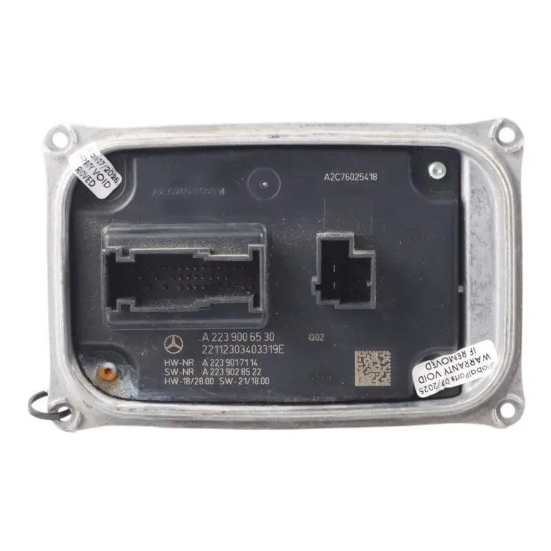 Front LED Lamp Headlight Ballast Module Unit ECU to Mercedes W206 with Part number A2239006530 Mercedes W206 Front LED Lamp Headlight Ballast Module Unit ECU - SKU A2239006530 - Part number A2239006530