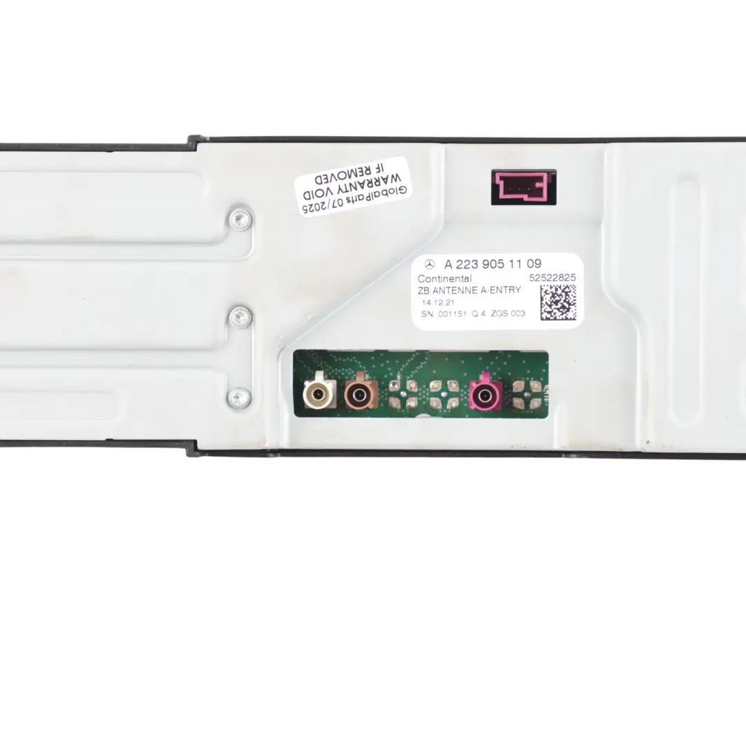 Roof Aerial Antenna Module Unit to Mercedes W206 Rear with Part number A2239051109 Mercedes W206 Rear Roof Aerial Antenna Module Unit - SKU A2239051109 - Part number A2239051109