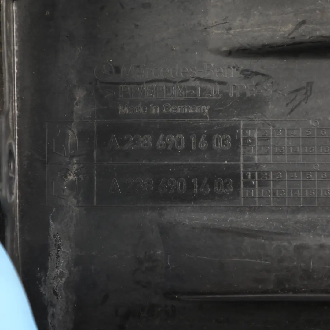 Arch Cover Front Section Front Right O/S to Mercedes W213 C238 Wheel with Part number A2386901603 Mercedes W213 C238 Wheel Arch Cover Front Section Front Right O/S - SKU A2386901603 - Part number A2386901603