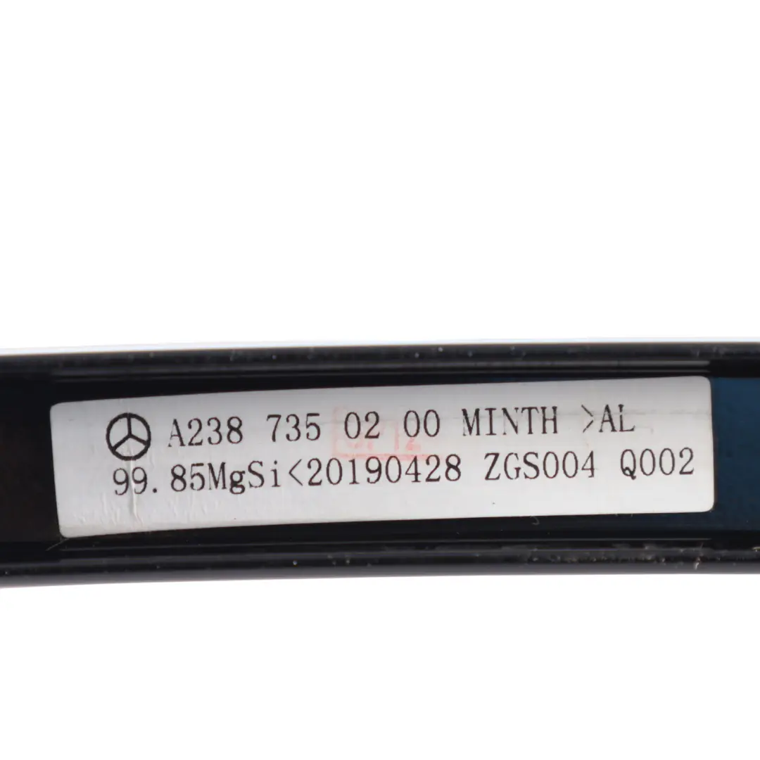 Quarter Glass Rail Black Right O/S to Mercedes C238 Coupe Rear with Part number A2387350200 Mercedes C238 Coupe Rear Quarter Glass Rail Black Right O/S - SKU A2387350200 - Part number A2387350200