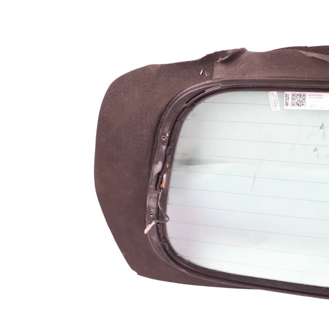 Soft Top Convertible Folding Roof Rear Window Glass Glazing AS2 to Mercedes A238 with Part number A2387702300 Mercedes A238 Soft Top Convertible Folding Roof Rear Window Glass Glazing AS2 - SKU A2387702300-1 - Part number A2387702300