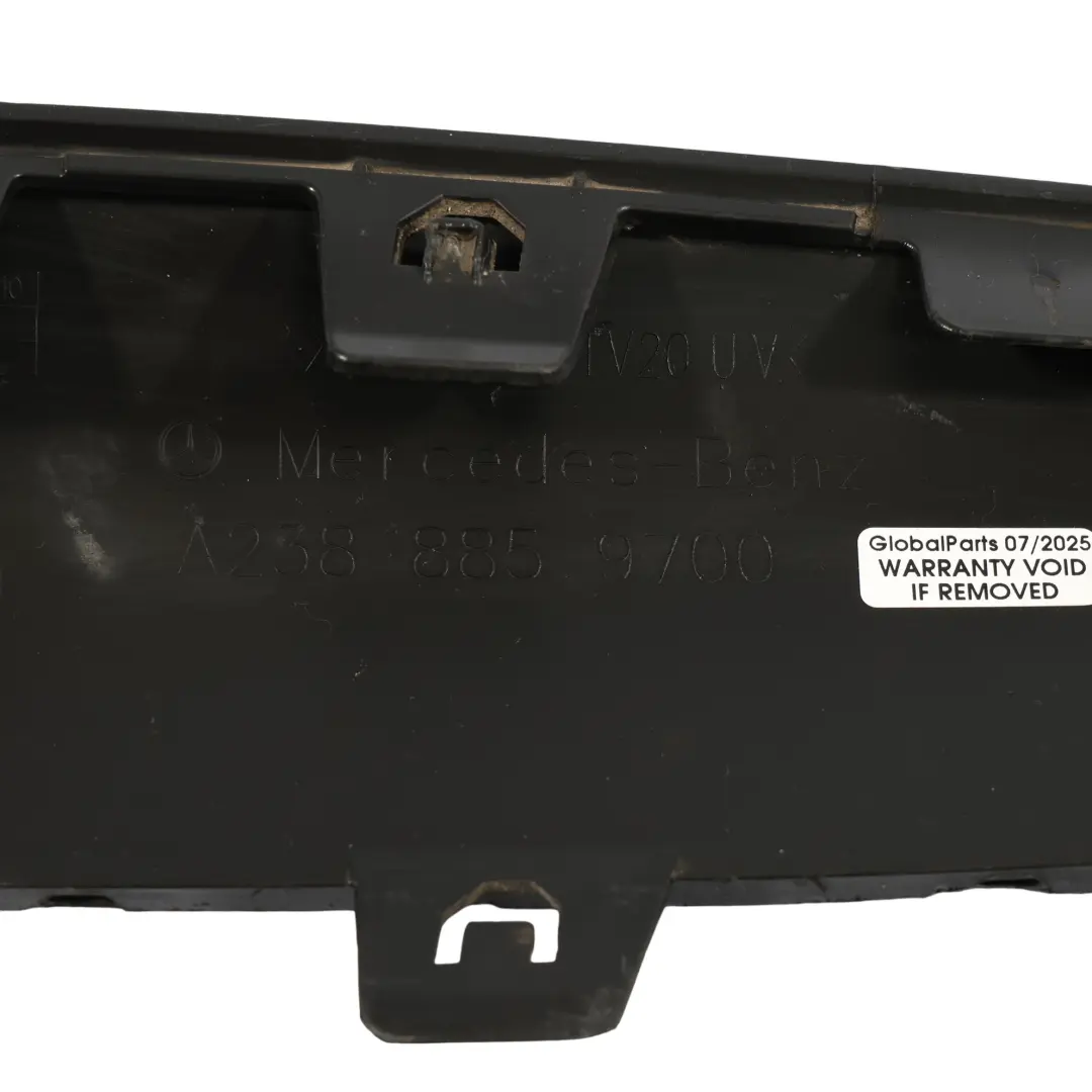 Mercedes C238 Embellecedor Inferior Parachoques Trasero Izquierdo - SKU A2388859700 - Número de pieza A2388859700