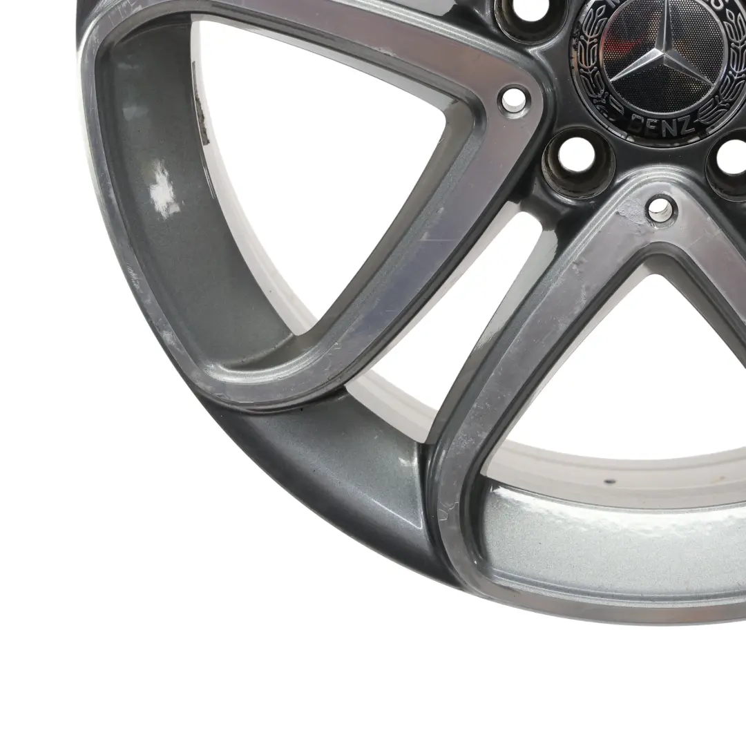 Mercedes W176 Wheel Alloy Rim 17" 5 Double Spoke ET:52.5 7.5J - SKU A2464010302-1 - Part number A2464010302