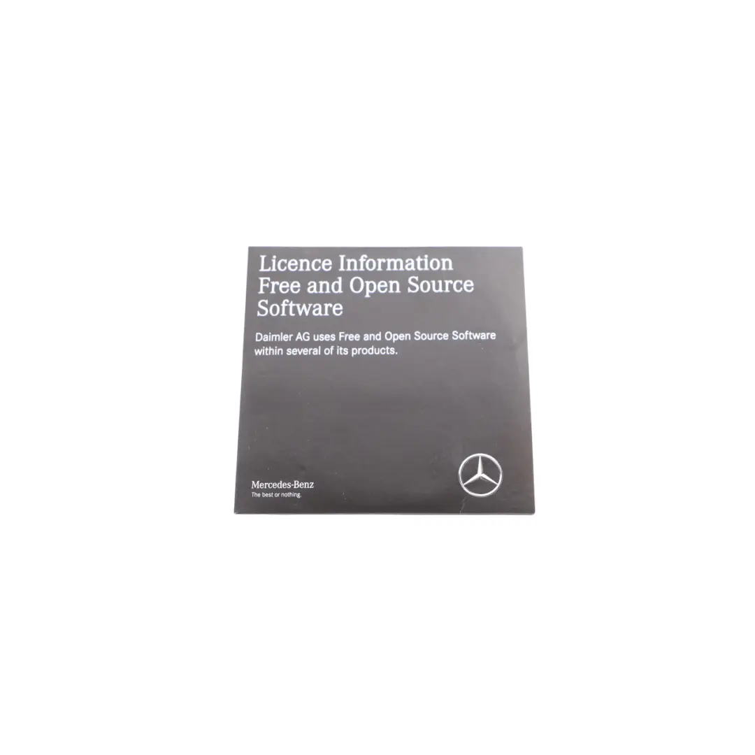 Mercedes W213 C238 License Information Free Open Source Software - SKU A2578270800 - Part number A2578270800