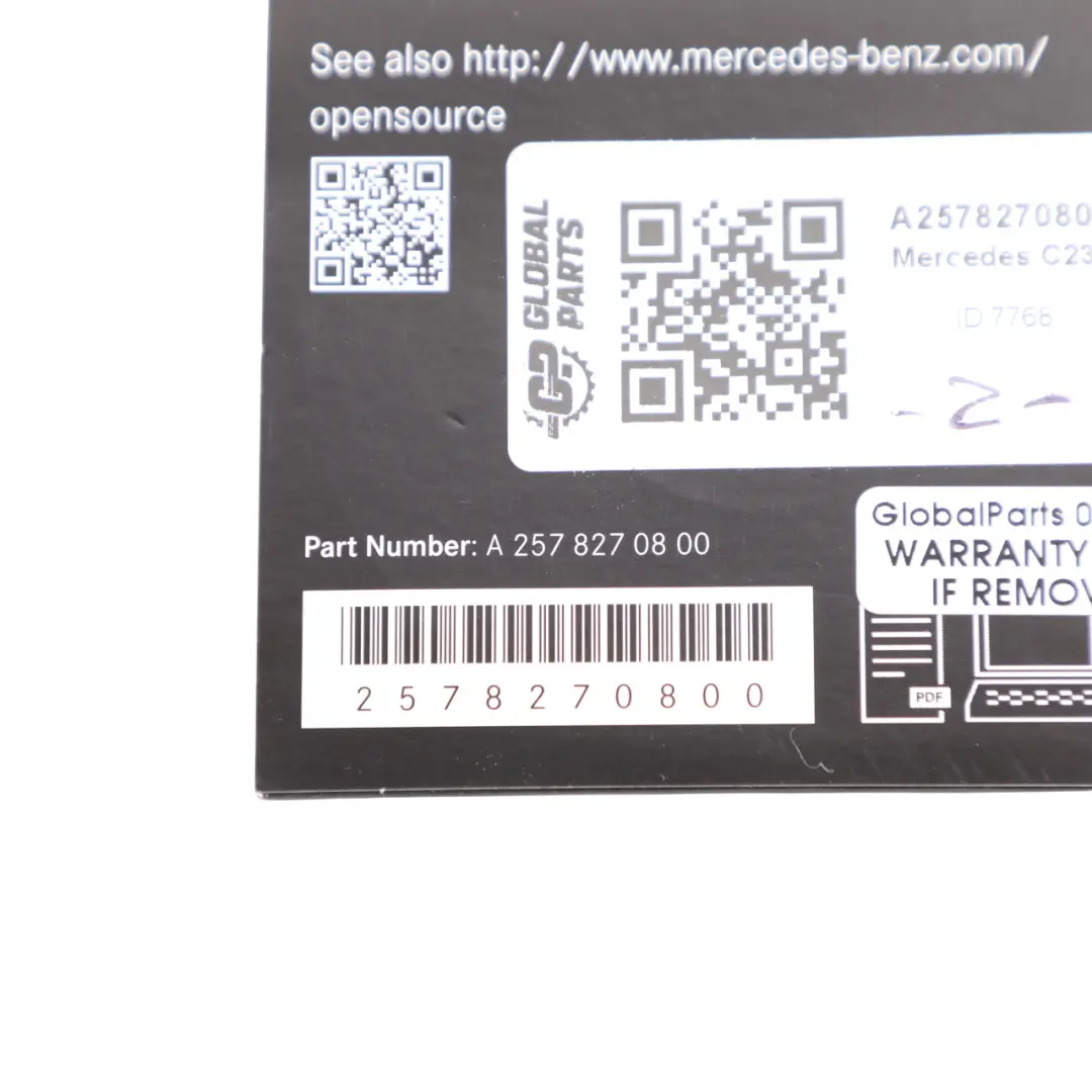 License Information Free Open Source Software to Mercedes W213 C238 with Part number A2578270800 Mercedes W213 C238 License Information Free Open Source Software - SKU A2578270800 - Part number A2578270800