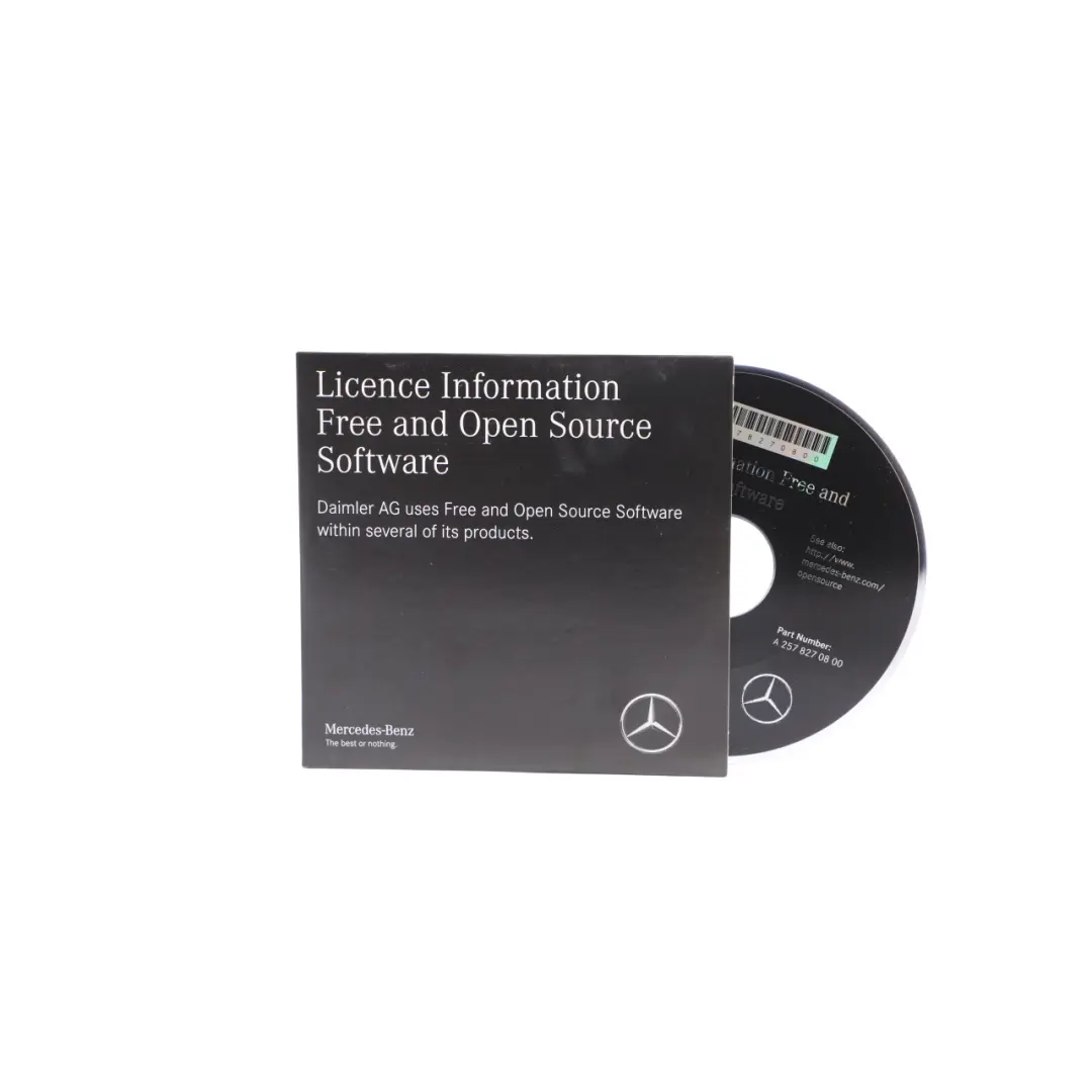 Mercedes W213 C238 License Information Free Open Source Software - SKU A2578270800 - Part number A2578270800