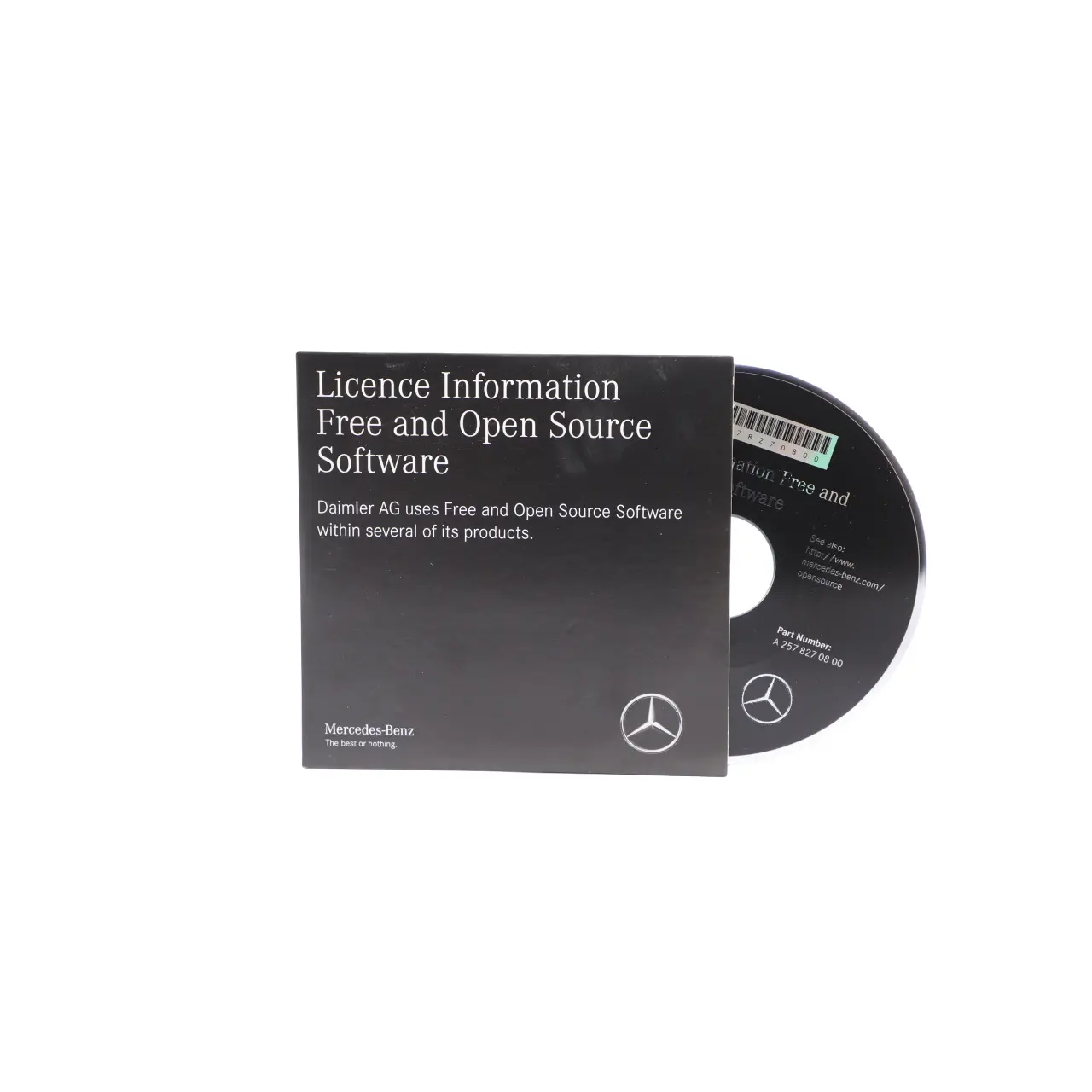 Mercedes W213 C238 License Information Free Open Source Software A2578270800