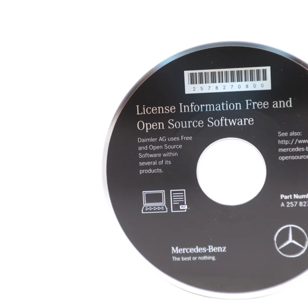 License Information Free Open Source Software to Mercedes W213 C238 with Part number A2578270800 Mercedes W213 C238 License Information Free Open Source Software - SKU A2578270800 - Part number A2578270800