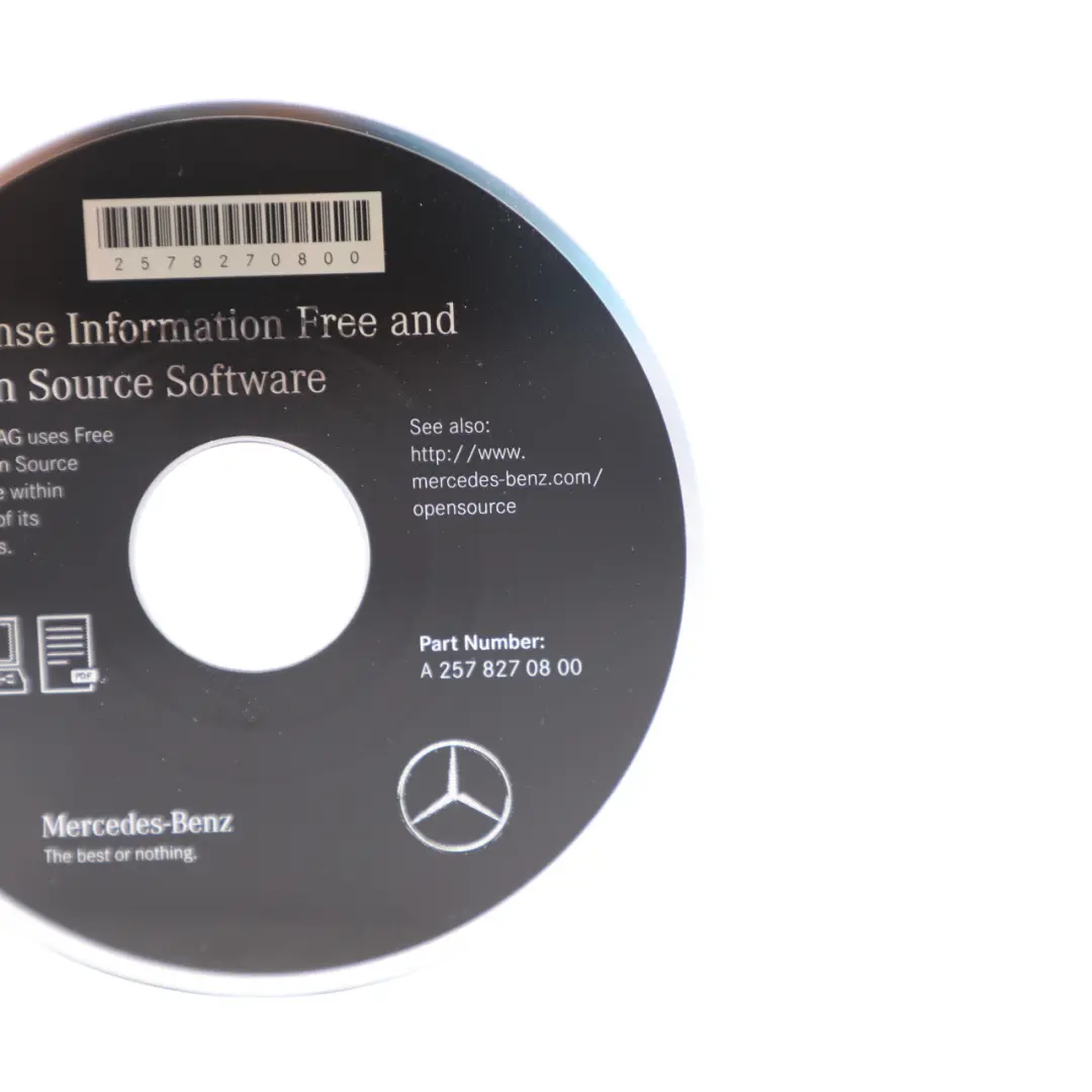 Mercedes W213 C238 License Information Free Open Source Software - SKU A2578270800 - Part number A2578270800
