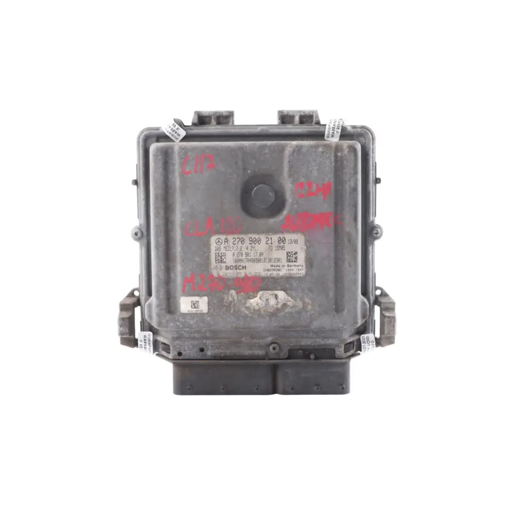 Mercedes C117 CLA 180 270.910 122HP Motore ECU Kit Automatico - SKU A2709002100-15 - Numero di parte A2709002100
