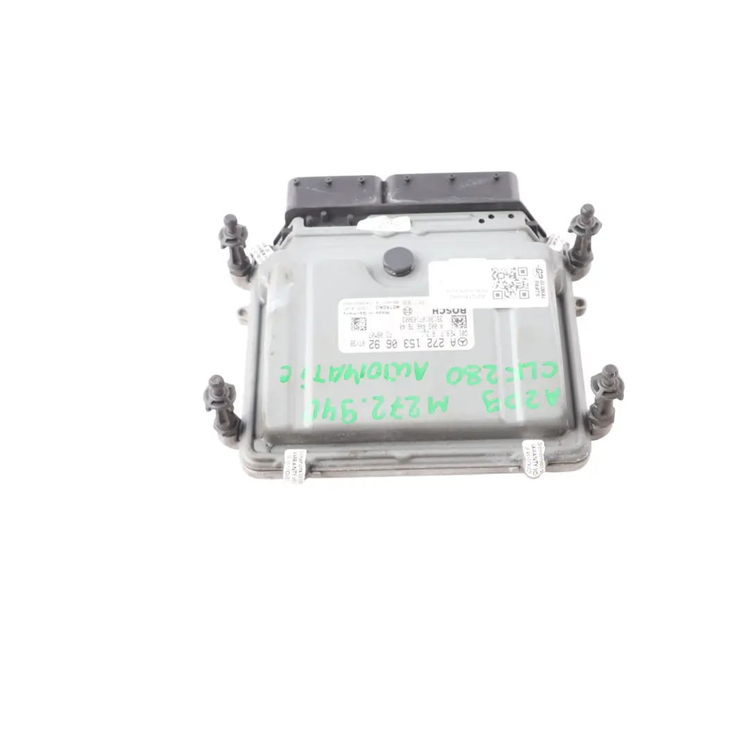 CLK290 M272.940 231HP Engine Control ECU Automatic to Mercedes A209 with Part number A2721530692 Mercedes A209 CLK290 M272.940 231HP Engine Control ECU Automatic - SKU A2721530692 - Part number A2721530692