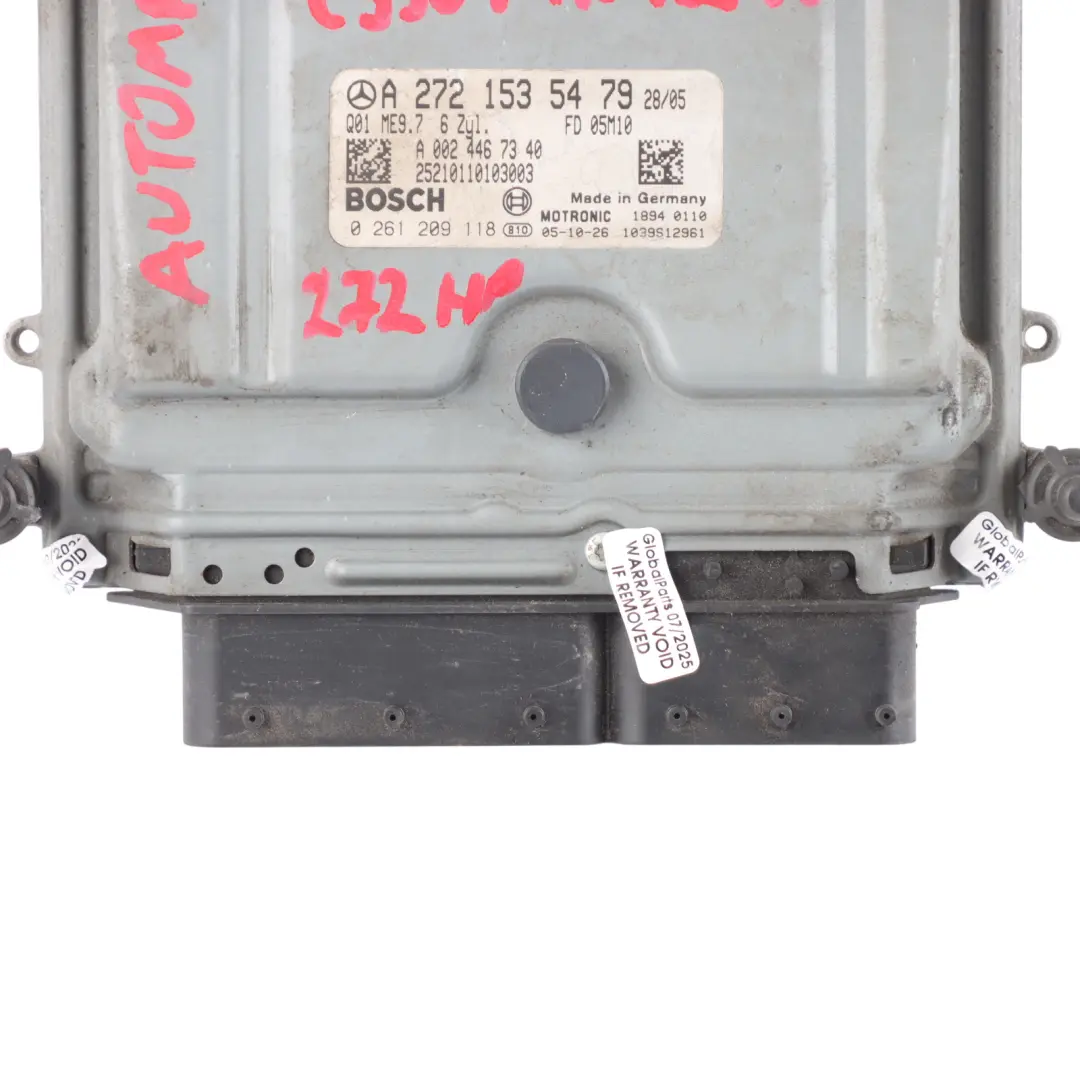 Mercedes CL203 C350 M272.960 272HP Engine Unit ECU Automatic - SKU A2721535479 - Part number A2721535479
