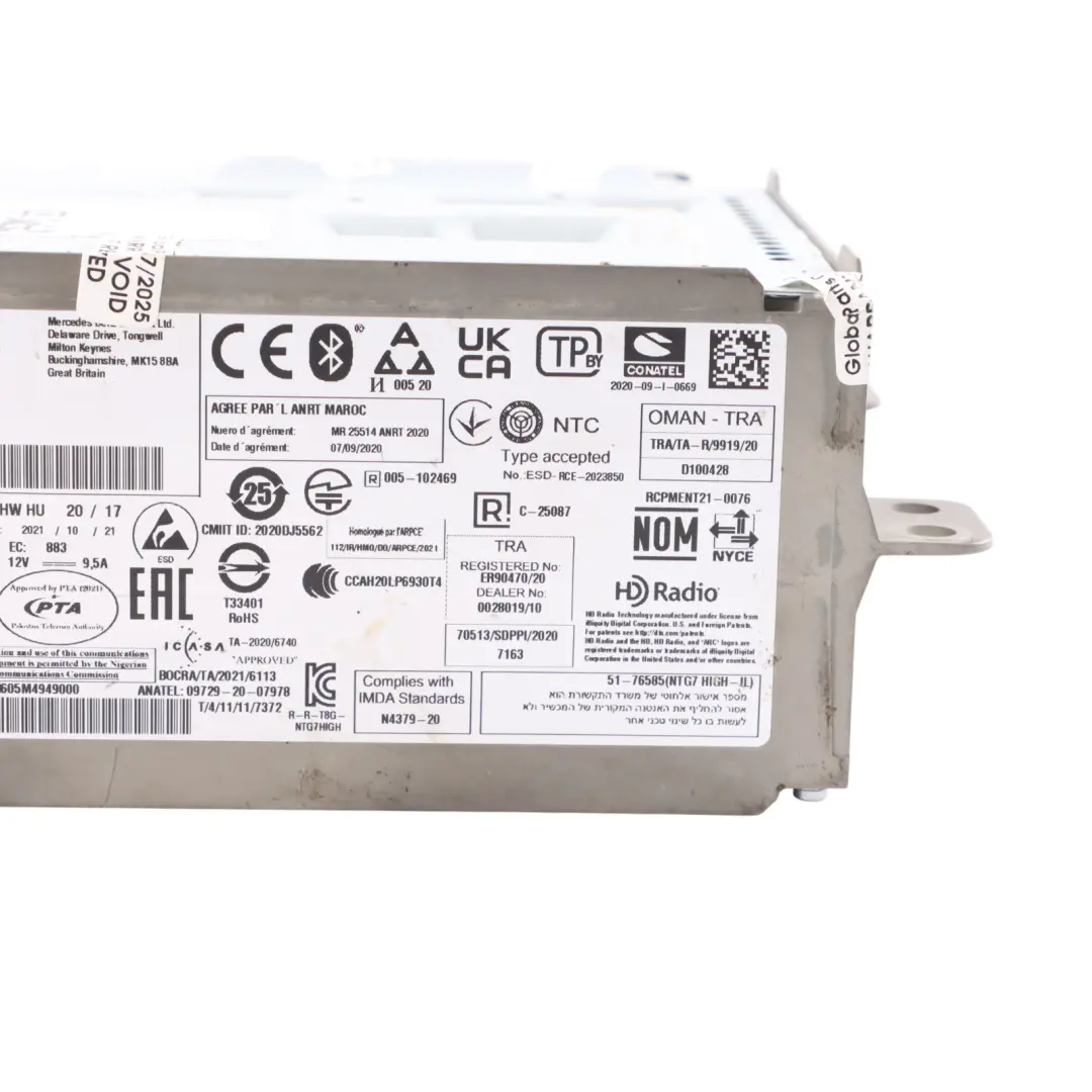 Radio Navigation COMMAND NTG7 High to Mercedes W206 with Part number A2979006811 Mercedes W206 Radio Navigation COMMAND NTG7 High - SKU A2979006811 - Part number A2979006811