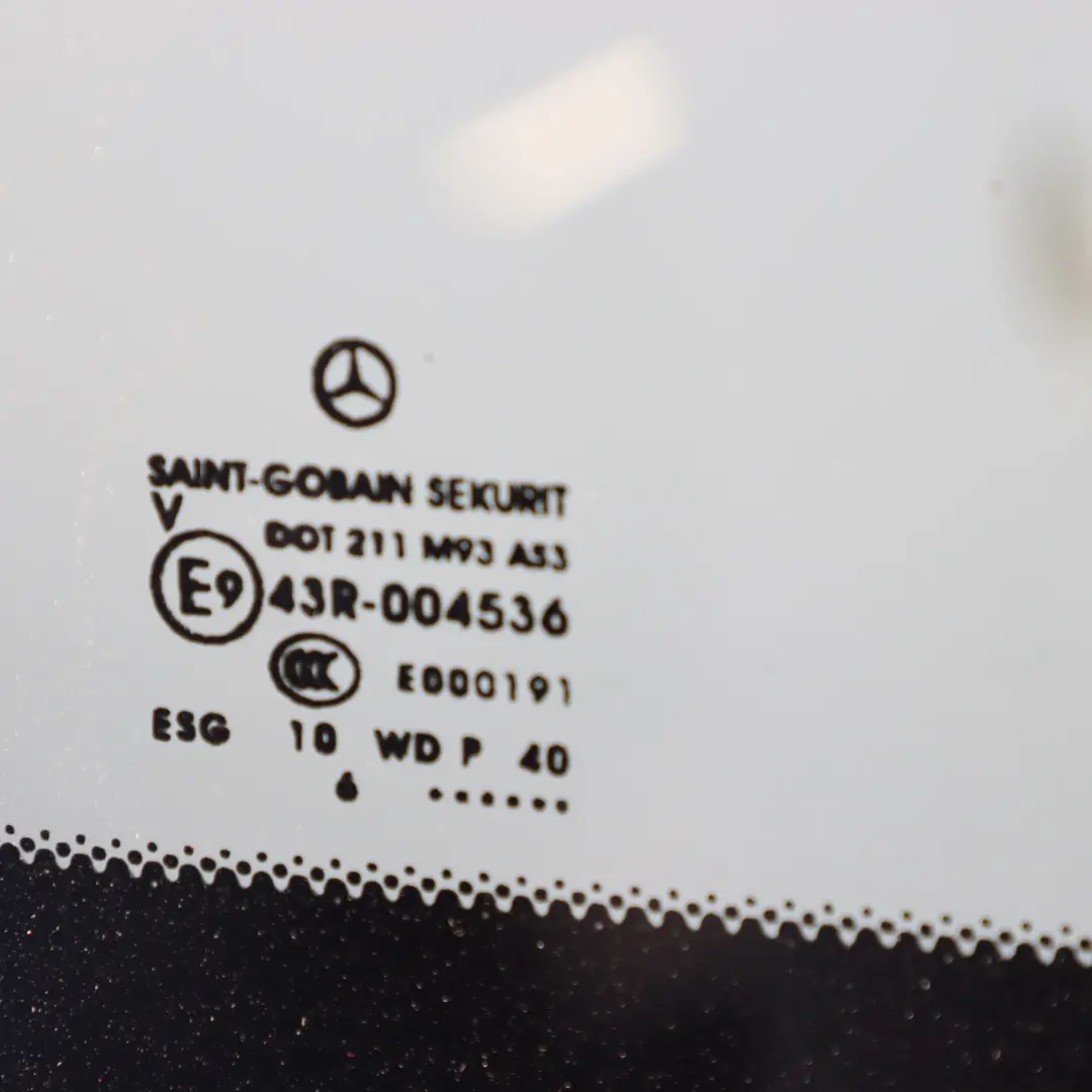 Right O/S Window Tinted Glass Heat Insulation to Mercedes W447 Rear with Part number A4476721413 Mercedes W447 Rear Right O/S Window Tinted Glass Heat Insulation - SKU A4476721413 - Part number A4476721413