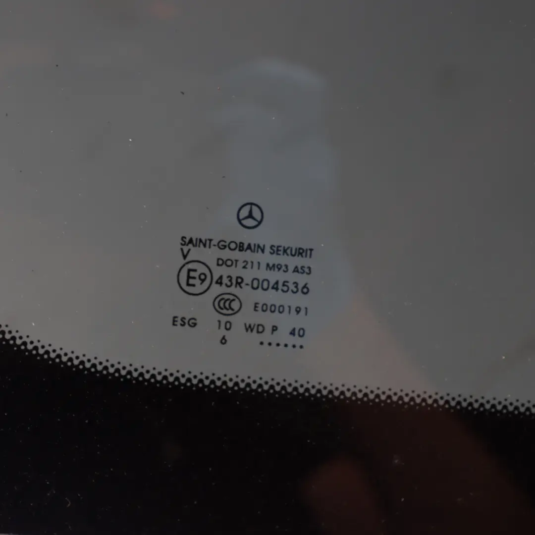 Mercedes W447 Side Fixed Window Right O/S Tinted Heat Isolation - SKU A4477350509 - Part number A4477350509
