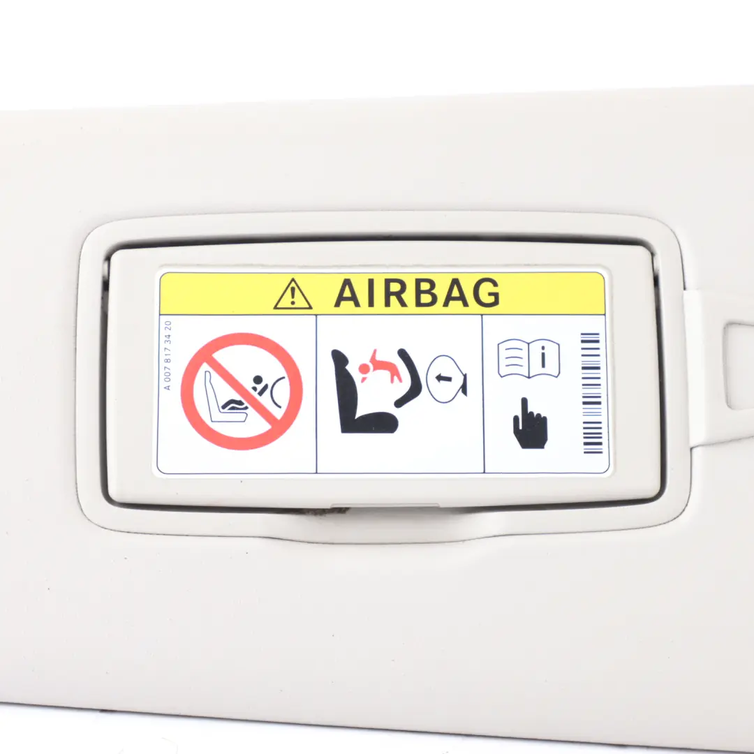 Sun Visor Cover Blind Panel Left N/S Side A0078173420 to Mercedes W447 with Part number A4478100300 Mercedes W447 Sun Visor Cover Blind Panel Left N/S Side A0078173420 - SKU A4478100300 - Part number A4478100300