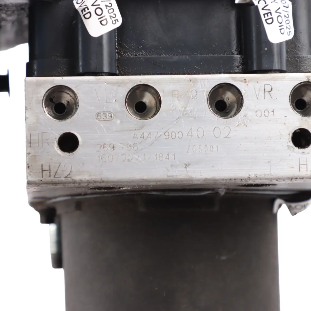 ABS Pump Hydraulic Control Unit Module A4479004002 to Mercedes W447 with Part number A4479008909 Mercedes W447 ABS Pump Hydraulic Control Unit Module A4479004002 - SKU A4479008909 - Part number A4479008909