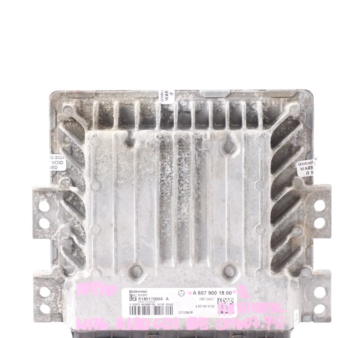 Mercedes W176 A180 CDI OM607.951 109HP Engine ECU Automatic - SKU A6079001800-2 - Part number A6079001800