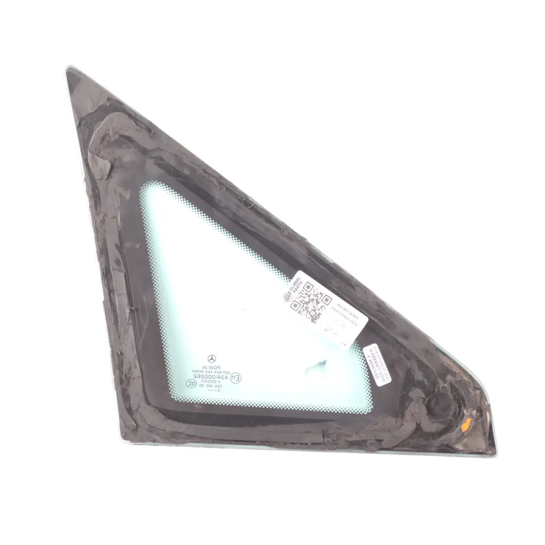 Front Side Quarter Window Left N/S Triangle Glass Glazing AS2 to Mercedes W639 with Part number A6396736505 Mercedes W639 Front Side Quarter Window Left N/S Triangle Glass Glazing AS2 - SKU A6396736505 - Part number A6396736505