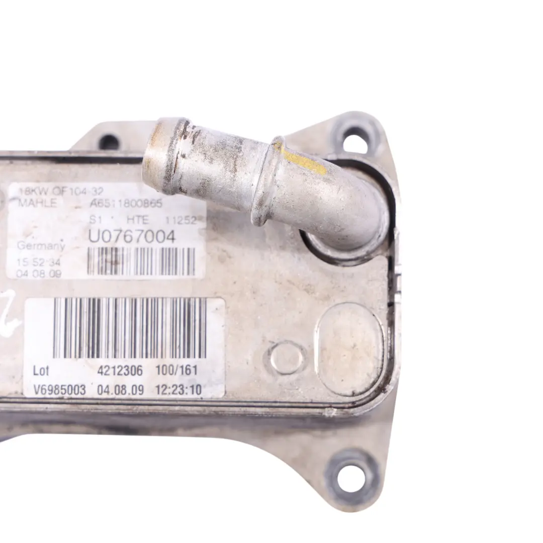 Mercedes W213 OM651 Intercambiador De Calor Aceite Motor Diesel 2.2 - SKU A6511800865 - Número de pieza A6511800865