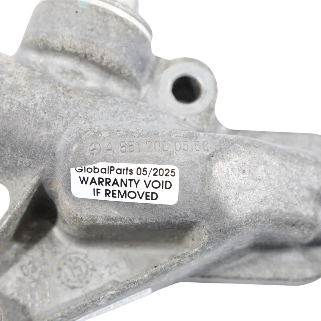 Thermostat Housing Mercedes W176 C117 OM651 Coolant Unit Mount to with Part number A6512000558 Thermostat Housing Mercedes W176 C117 OM651 Coolant Unit Mount - SKU A6512000558 - Part number A6512000558