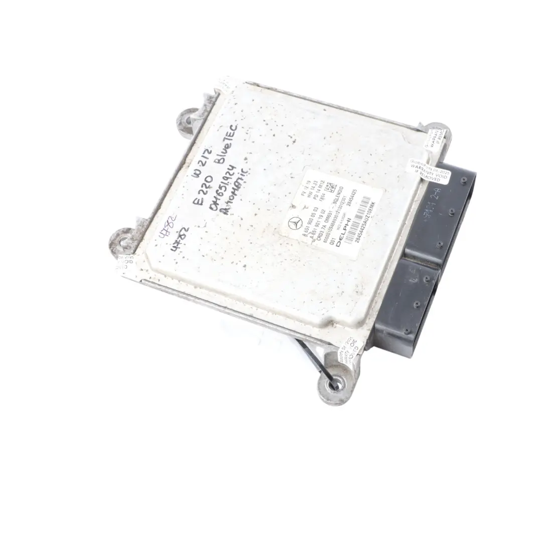 E220CDI BlueTec OM651.924 177HP Engine ECU Automatic to Mercedes W212 with Part number A6519000503 Mercedes W212 E220CDI BlueTec OM651.924 177HP Engine ECU Automatic - SKU A6519000503-2 - Part number A6519000503
