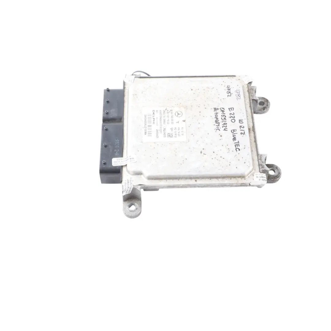 E220CDI BlueTec OM651.924 177HP Engine ECU Automatic to Mercedes W212 with Part number A6519000503 Mercedes W212 E220CDI BlueTec OM651.924 177HP Engine ECU Automatic - SKU A6519000503-2 - Part number A6519000503