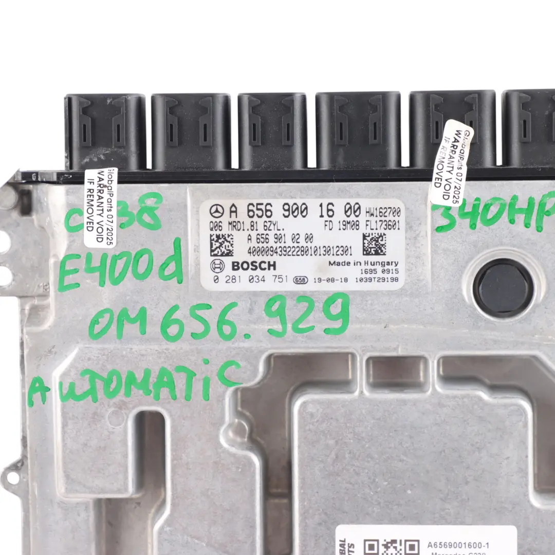 E400d 656.929 340HP Engine Unit ECU Kit Automatic to Mercedes W213 with Part number A6569001600 Mercedes W213 E400d 656.929 340HP Engine Unit ECU Kit Automatic - SKU A6569001600-1 - Part number A6569001600