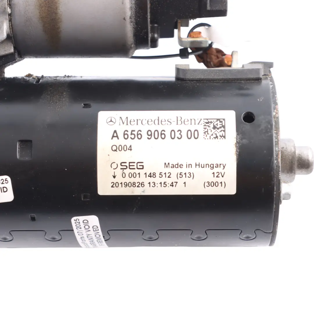 Mercedes W213 C238 Starter Motor Engine Actuator Unit OM656 Diesel - SKU A6569060300 - Part number A6569060300