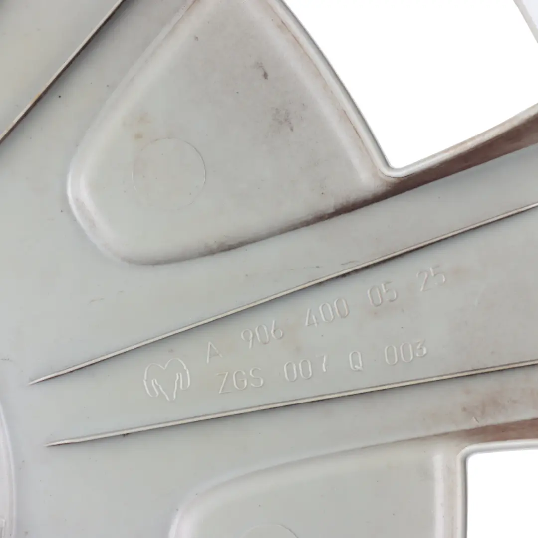 Cap Centre Trim Hub Cover Panel Silver 16'' to Mercedes W906 Wheel with Part number A9064000525 Mercedes W906 Wheel Cap Centre Trim Hub Cover Panel Silver 16'' - SKU A9064000525 - Part number A9064000525