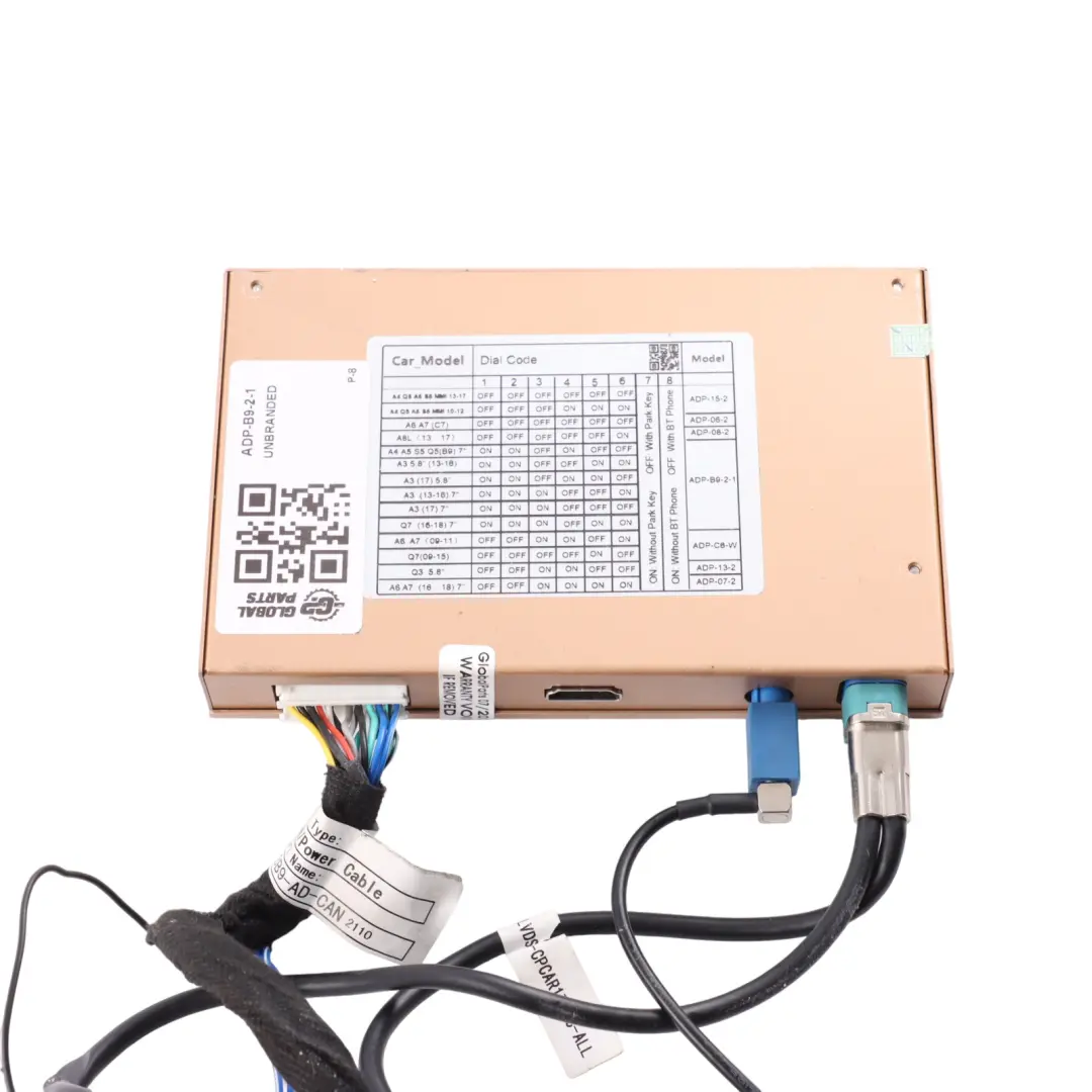 Audi A3 S3 8V Multimedia Module Retrofit Control Unit USB HDMI CAN - SKU ADP-B9-2-1 - Part number ADP-B9-2-1