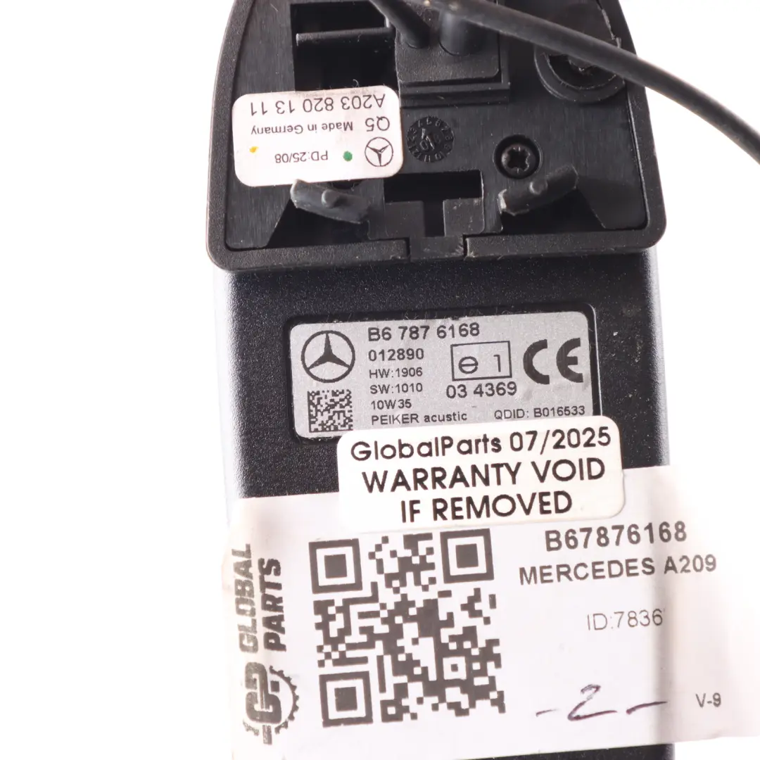 Telephone Adapter Module Control Unit ECU Bluetooth to Mercedes A209 with Part number B67876168 Mercedes A209 Telephone Adapter Module Control Unit ECU Bluetooth - SKU B67876168 - Part number B67876168