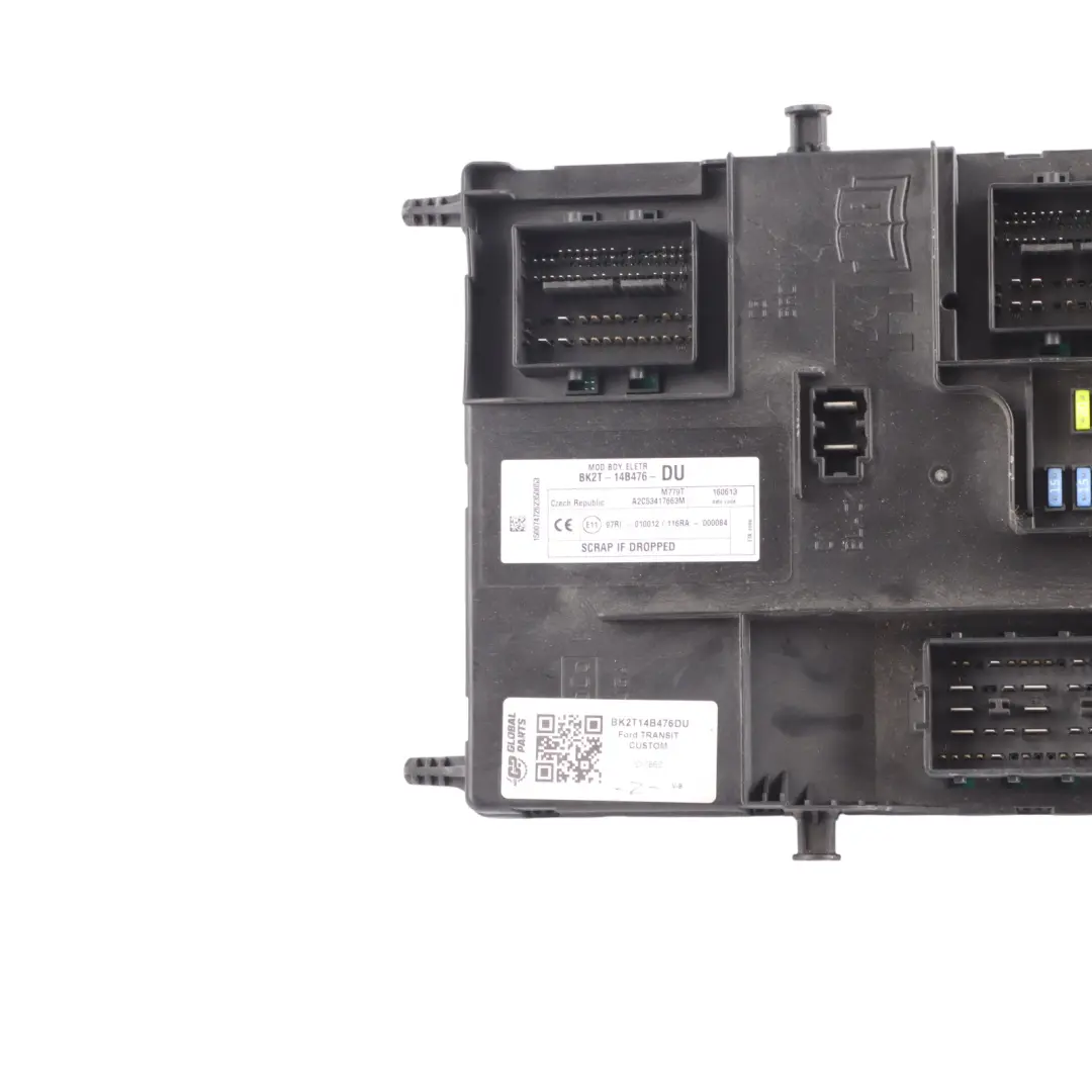 Body Control Module Unit ECU to Ford Transit Custom BCM with Part number BK2T14B476DU Ford Transit Custom BCM Body Control Module Unit ECU - SKU BK2T14B476DU - Part number BK2T14B476DU