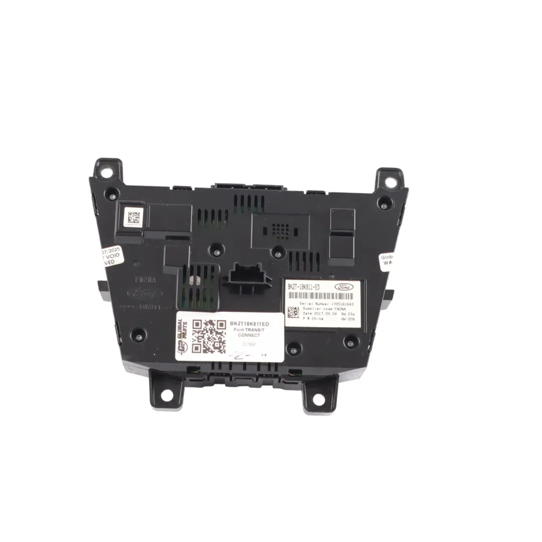 Radio Stereo Head Unit Control Panel to Ford Transit Connect with Part number BK2T18K811ED Ford Transit Connect Radio Stereo Head Unit Control Panel - SKU BK2T18K811ED - Part number BK2T18K811ED