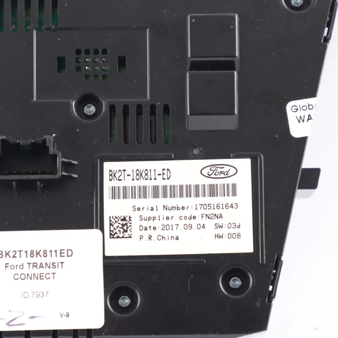 Ford Transit Connect Radio Stereo Head Unit Control Panel - SKU BK2T18K811ED - Part number BK2T18K811ED