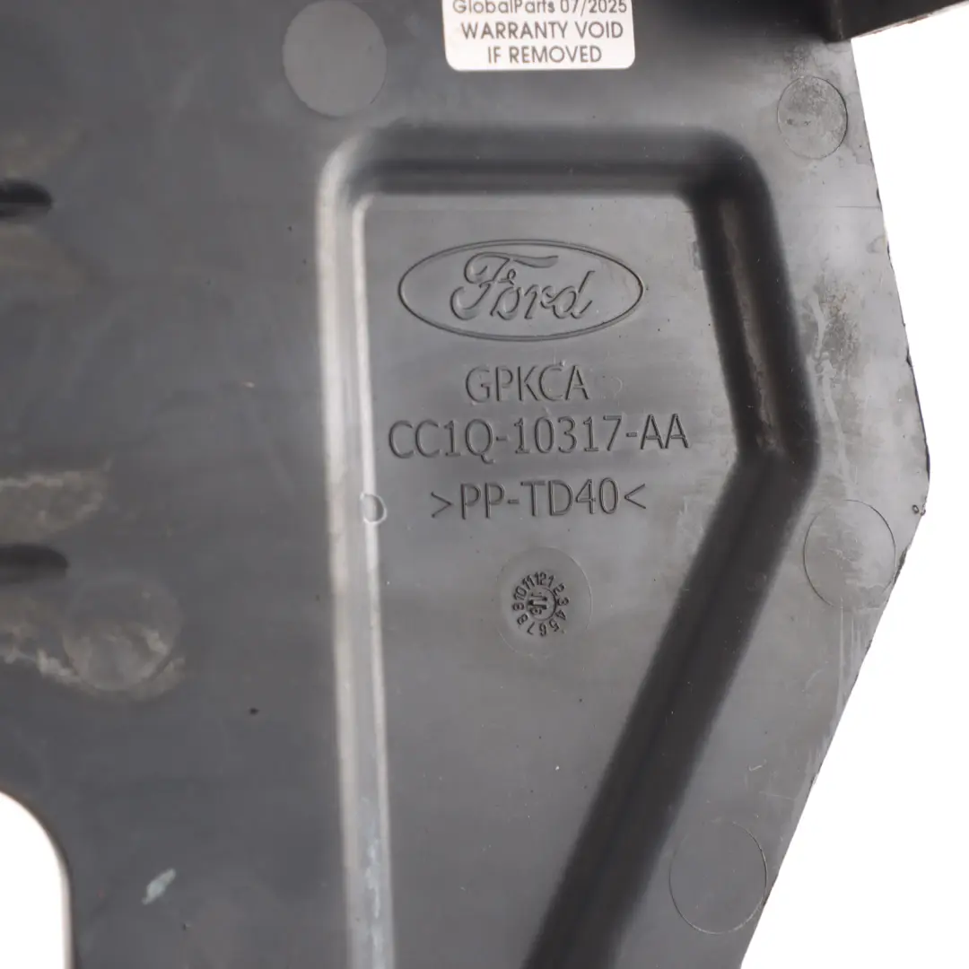 Bottom Engine Splash Shield Front to Ford Transit Custom Cover with Part number CC1Q10317AA Ford Transit Custom Cover Bottom Engine Splash Shield Front - SKU CC1Q10317AA - Part number CC1Q10317AA