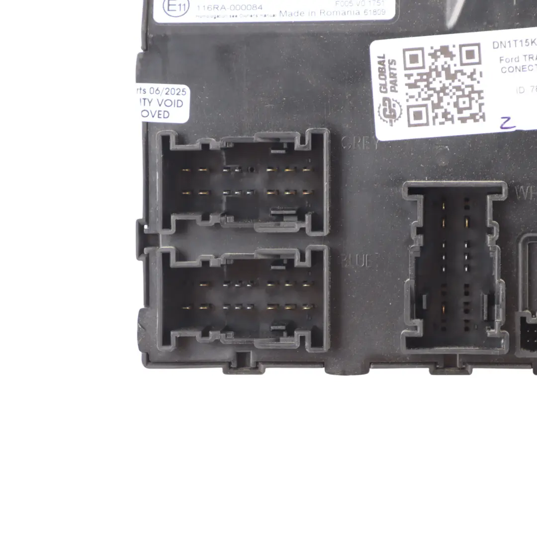 Mk2 BCM Body Control Module Unit ECU to Ford Transit Connect with Part number DN1T15K600EE Ford Transit Connect Mk2 BCM Body Control Module Unit ECU - SKU DN1T15K600EE - Part number DN1T15K600EE
