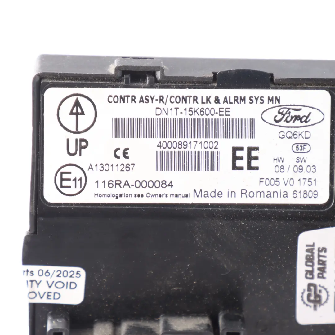 Mk2 BCM Body Control Module Unit ECU to Ford Transit Connect with Part number DN1T15K600EE Ford Transit Connect Mk2 BCM Body Control Module Unit ECU - SKU DN1T15K600EE - Part number DN1T15K600EE