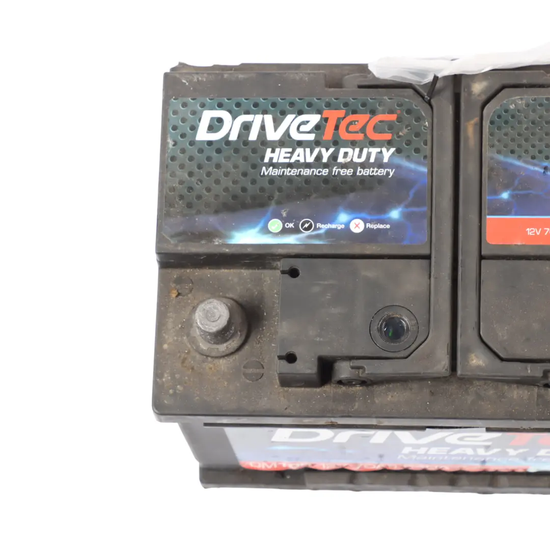 DriveTec Heavy Duty Car Battery 12V 70Ah 640A DM100 971AA1004 to with Part number DRIVETEC-70AH DriveTec Heavy Duty Car Battery 12V 70Ah 640A DM100 971AA1004 - SKU DRIVETEC-70AH - Part number DRIVETEC-70AH