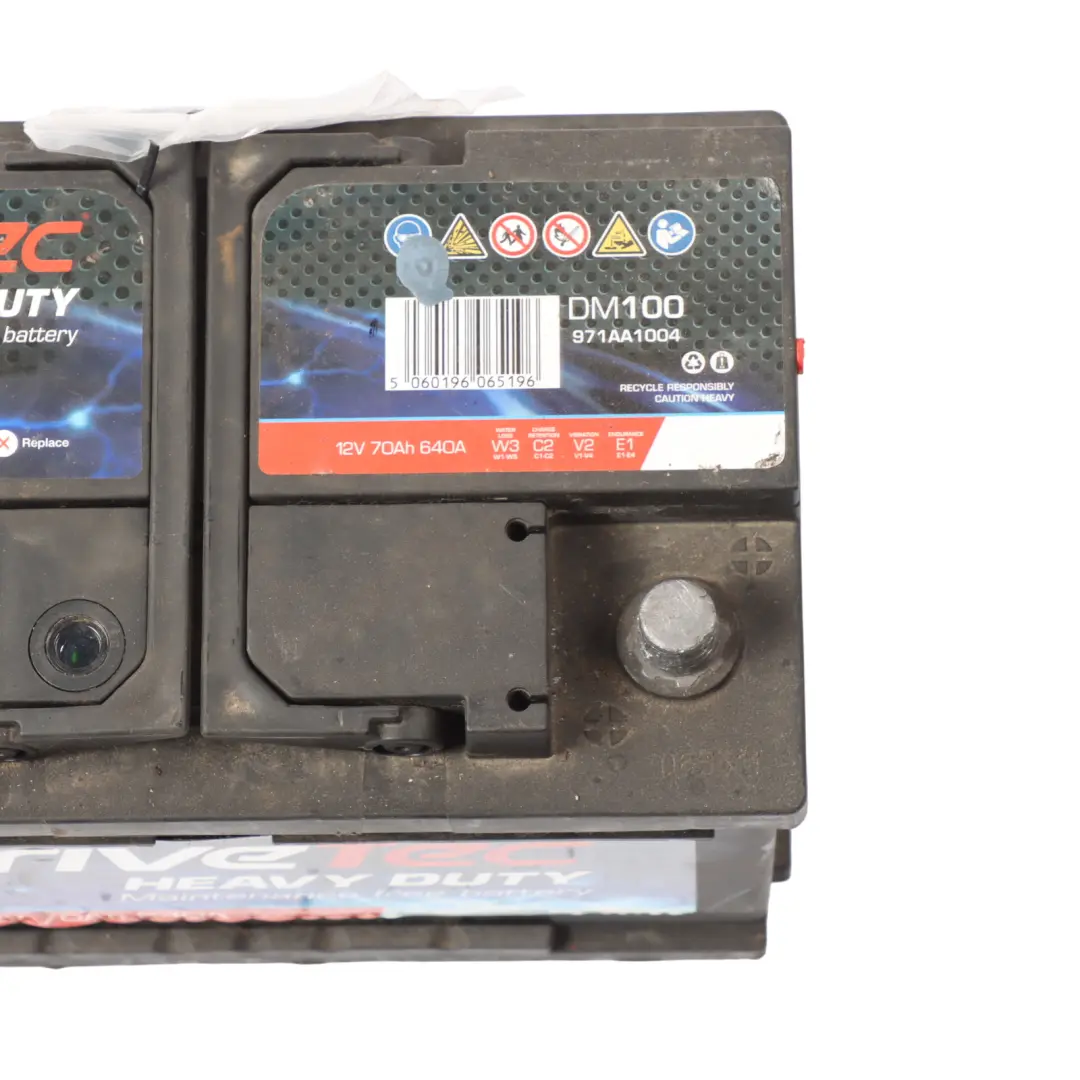  DriveTec Heavy Duty Car Battery 12V 70Ah 640A DM100 971AA1004 - SKU DRIVETEC-70AH - Part number DRIVETEC-70AH