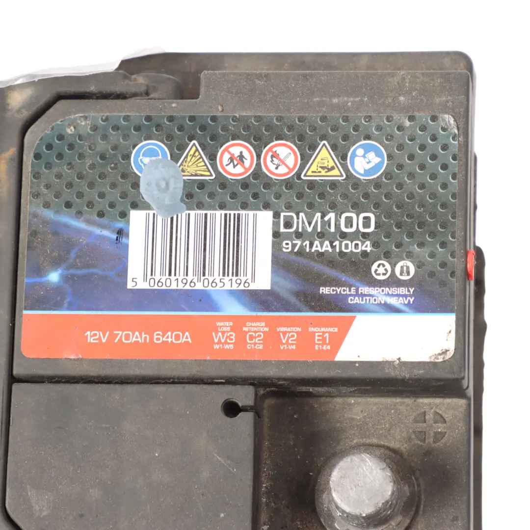 DriveTec Heavy Duty Car Battery 12V 70Ah 640A DM100 971AA1004 to with Part number DRIVETEC-70AH DriveTec Heavy Duty Car Battery 12V 70Ah 640A DM100 971AA1004 - SKU DRIVETEC-70AH - Part number DRIVETEC-70AH