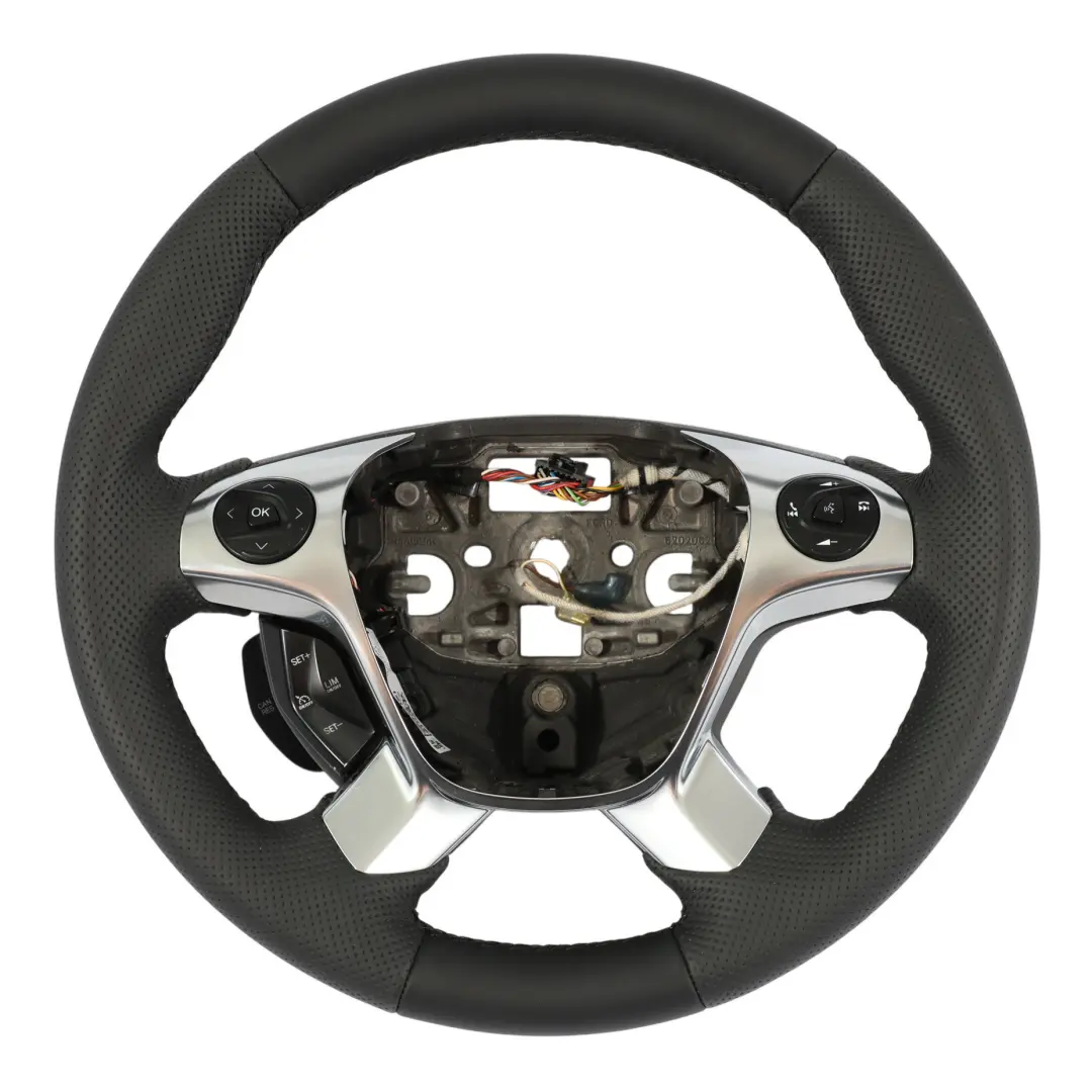 Ford Transit Custom Mk8 NEW Black Leather Steering Wheel DT113600GA35B8 - SKU DT11-3600-GA35B8-1 - Part number DT11-3600-GA35B8