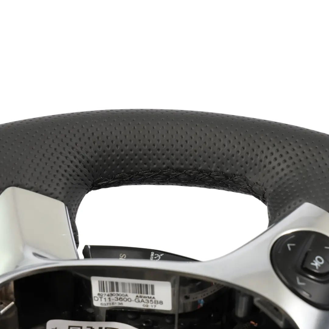 Ford Transit Custom Mk8 NEW Black Leather Steering Wheel DT113600GA35B8 - SKU DT11-3600-GA35B8-1 - Part number DT11-3600-GA35B8